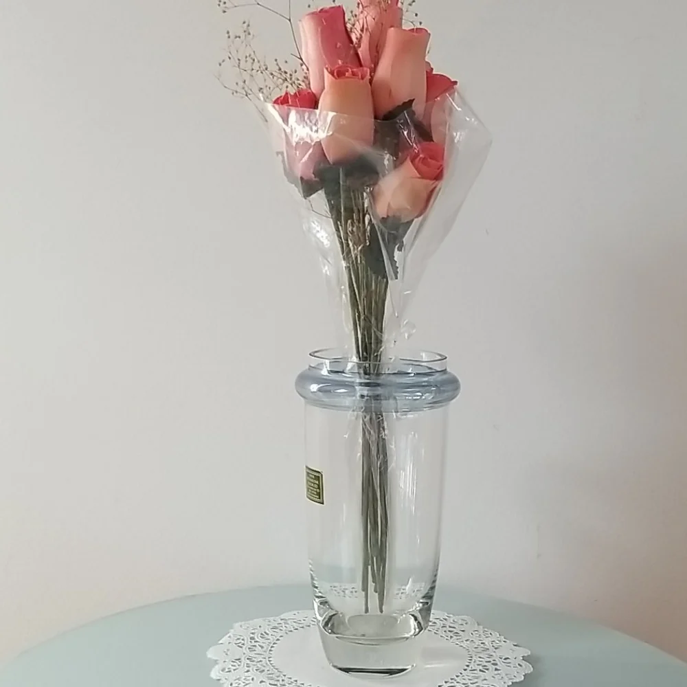 VTG Dansk Danish Modern Romanian Crystal Vase